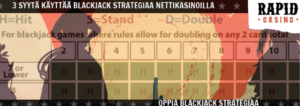 Blackjack strategiaa nettikasinoilla
