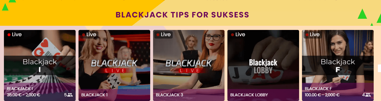 Blackjack tips for suksess