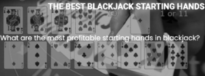 Best blackjack starting hands