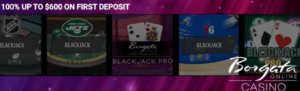 Borgata Casino blackjack bonus